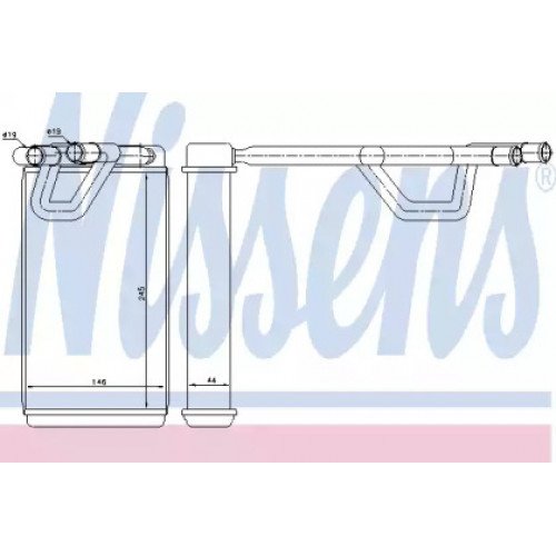 Радиатор печки AS00054149 на NISSAN MURANO (Z50) 2003-2008