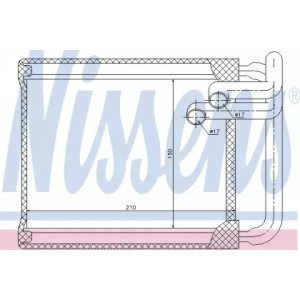 Радиатор печки AS00054464 на KIA CEED 2007-2009