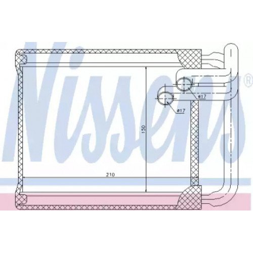 Радиатор печки AS00054464 на KIA CEED 2007-2009