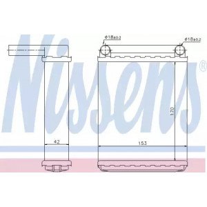 Радіатор печі AS00060052 на MERCEDES SPRINTER 2000-2006