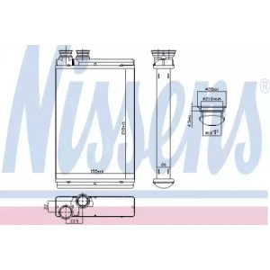 Радіатор печі AS00054717 на PEUGEOT 407 2004-2010
