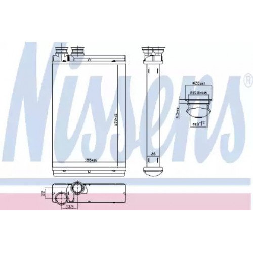 Радіатор печі AS00054717 на PEUGEOT 407 2004-2010