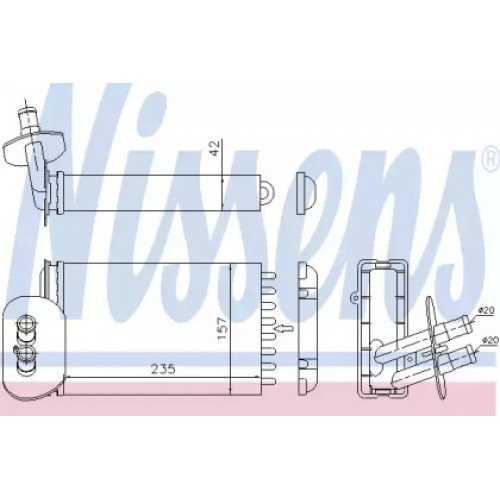 Радиатор печки AS07318478 на VOLKSWAGEN T4 1990-2003
