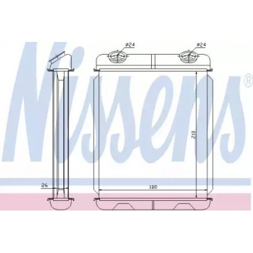 Радиатор печки AS00053931 на RENAULT LAGUNA 2001-2007