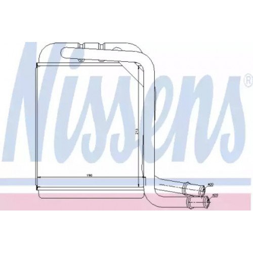 Радіатор печі AS00059736 на VOLKSWAGEN T5 2003-2009