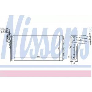 Радіатор печі AS07325964 на MERCEDES SPRINTER 2000-2006