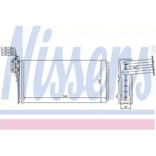 Радіатор печі AS07325964 на MERCEDES SPRINTER 1995-2000