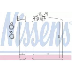 Радіатор печі AS00059943 на MERCEDES 164 (GL-CLASS) SUV 2006-2012