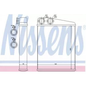 Радіатор печі AS00059962 на MERCEDES 169 (A-CLASS) 2004-2012