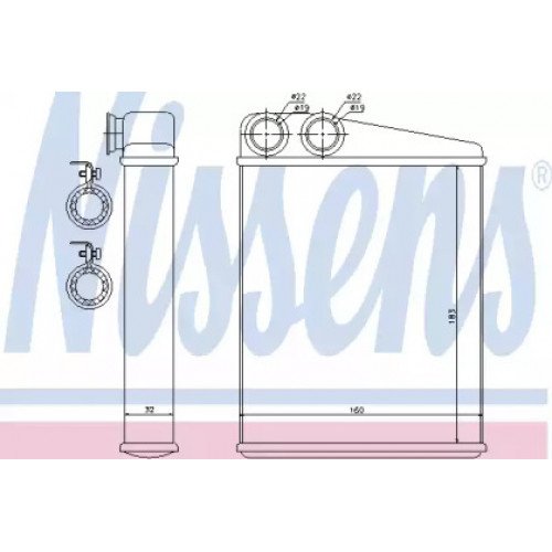 Радіатор печі AS00059962 на MERCEDES 169 (A-CLASS) 2004-2012