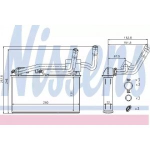 Радиатор печки AS07303848 на BMW X5 (E70) 2006-2010