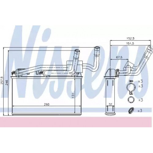 Радиатор печки AS07303848 на BMW X5 (E70) 2006-2010