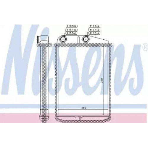 Радіатор печі AS07297413 на FIAT DUCATO 2006-2014