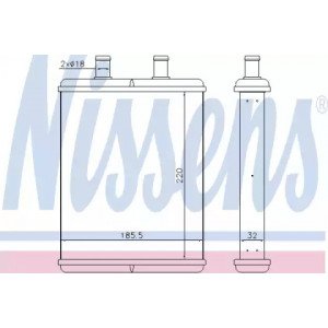 Радіатор печі AS00054387 на IVECO DAILY 2006-2011