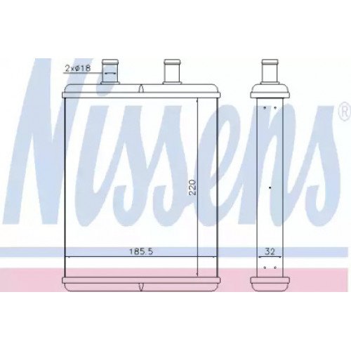 Радіатор печі AS00054387 на IVECO DAILY 2006-2011