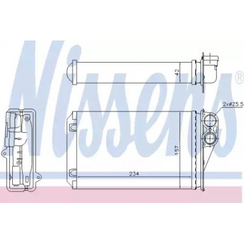 Радіатор печі AS07314000 на PEUGEOT 207 2006-2012