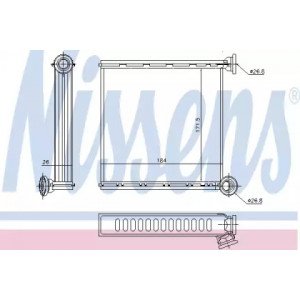 Радиатор печки AS00053591 на VOLKSWAGEN GOLF VII 2013-2017