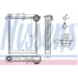 Радіатор печі AS00054033 на PEUGEOT 308 2008-2011