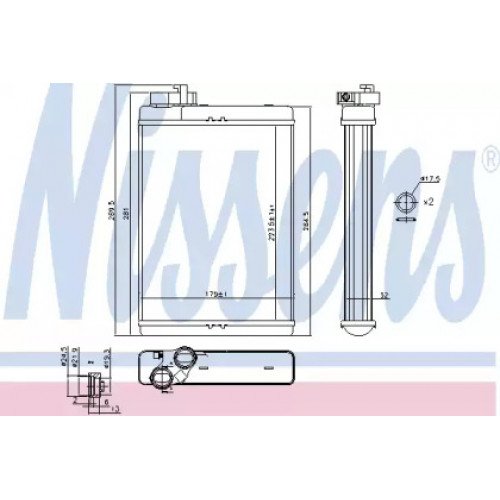 Радіатор печі AS00054892 на AUDI A5 (B8) 2012-2016