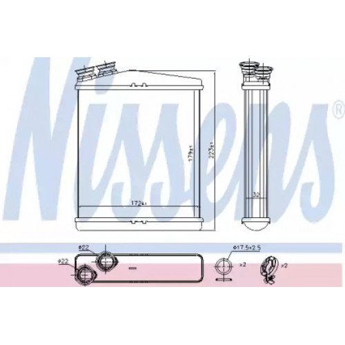 Радіатор печі AS07313362 на VOLVO XC60 2008-2016