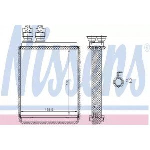Радиатор печки AS07304651 на CITROEN C3 2010-2016