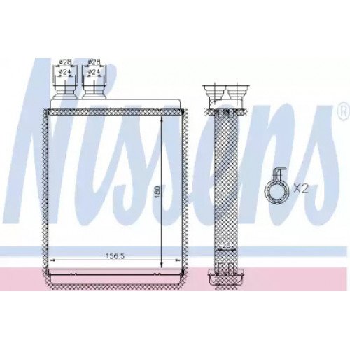 Радиатор печки AS07304651 на CITROEN C3 2010-2016