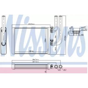 Радіатор печі AS00054101 на MITSUBISHI LANCER IX (CS) 2004-2008