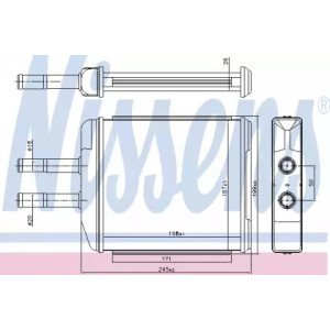 Радіатор печі AS00060249 на CHEVROLET EPICA 2006-2011