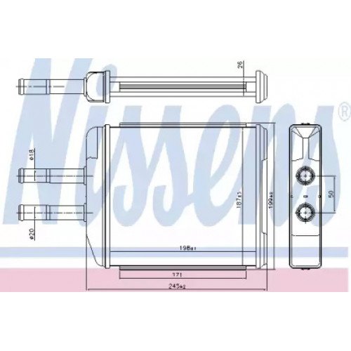 Радіатор печі AS00060249 на CHEVROLET EPICA 2006-2011