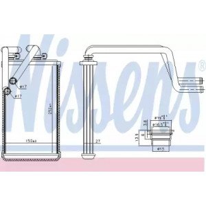 Радиатор печки AS07306953 на MITSUBISHI OUTLANDER II (XL) 2007-2012