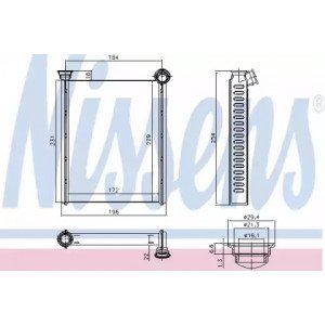 Радіатор печі AS00054724 на CITROEN DS4 2011-2018
