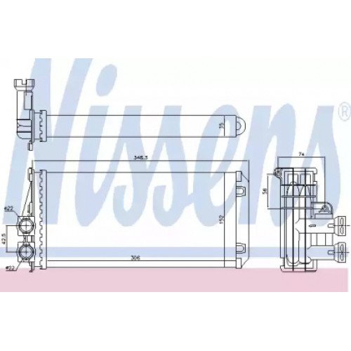 Радиатор печки AS00059901 на PEUGEOT 3008 2009-2013