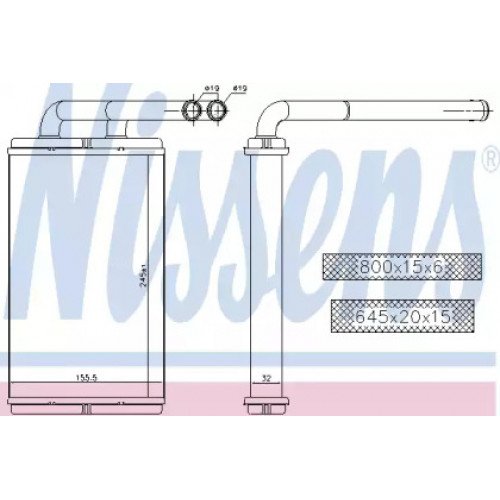 Радиатор печки AS00060245 на CHEVROLET CAPTIVA 2006-2011