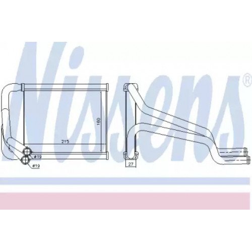 Радиатор печки AS00054427 на HYUNDAI ELANTRA (MD) 2011-2014