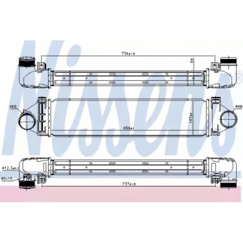 Интеркулер AS07336525 на FORD MONDEO 2010-2014