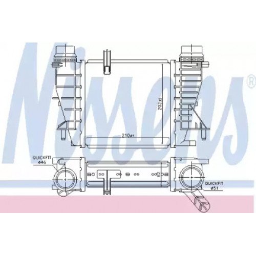 Інтеркулер AS00054156 на NISSAN NOTE 2006-2009
