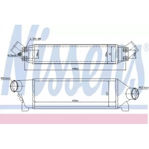 Інтеркулер AS07295153 на FORD TRANSIT 2000-2006