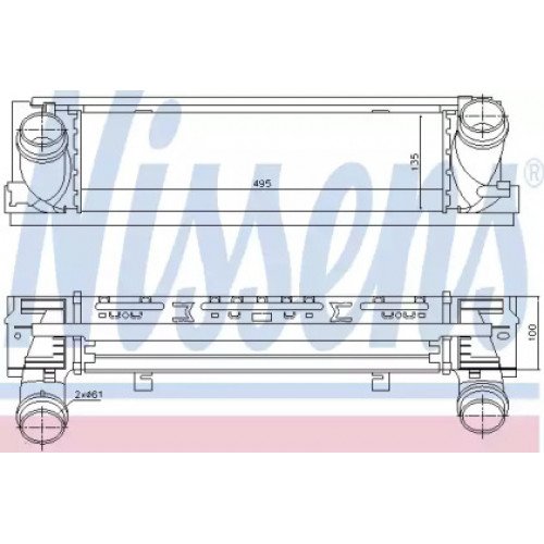 Інтеркулер AS07302900 на BMW 3 (F30/31) 2012-2015