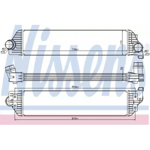 Інтеркулер AS07308271 на NISSAN NV400 2010-