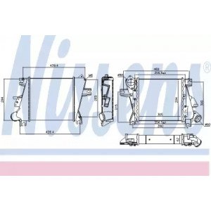Интеркулер AS00054198 на NISSAN X-TRAIL (T30) 2001-2007