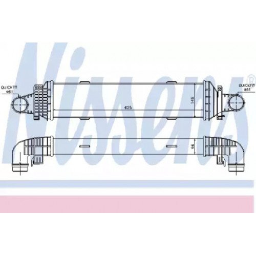 Інтеркулер AS07334134 на MERCEDES 204 (C-CLASS) 2007-2011