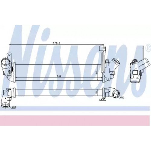 Інтеркулер AS00053916 на NISSAN KUBISTAR 2003-2009