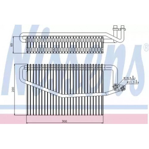Випарник кондиціонера AS00060004 на MERCEDES 203 (C-CLASS) 2000-2007