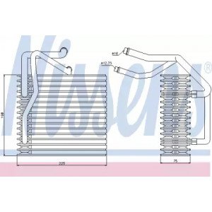 Випарник кондиціонера AS07313300 на CITROEN BERLINGO 2008-2012