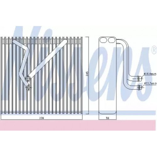 Испаритель кондиционера AS00053607 на VOLKSWAGEN GOLF VI 2009-2012