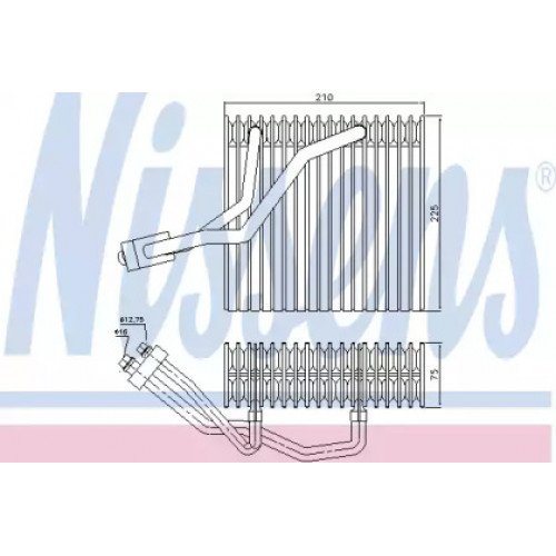 Випарник кондиціонера AS07299381 на SKODA OCTAVIA (1U2/1U5) 2000-2010