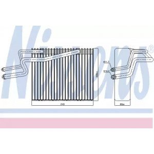 Випарник кондиціонера AS07294740 на NISSAN KUBISTAR 2003-2009