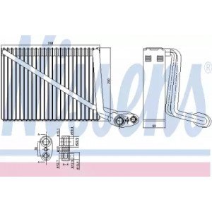 Испаритель кондиционера AS07340393 на SKODA SUPERB (3U) 2002-2008