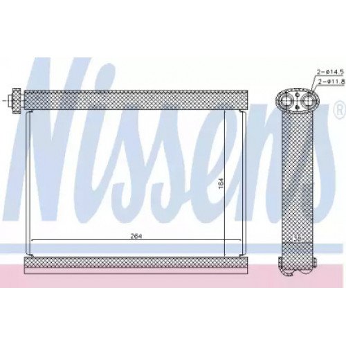Испаритель кондиционера AS00054097 на MITSUBISHI L200 2005-2015
