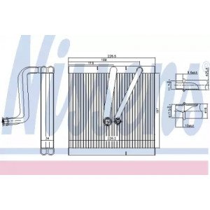 Випарник кондиціонера AS07308385 на SKODA FABIA 2010-2014